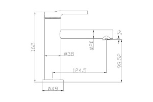 Смеситель для раковины BelBagno Etna сатин (ETN-LVM-IN) - 2