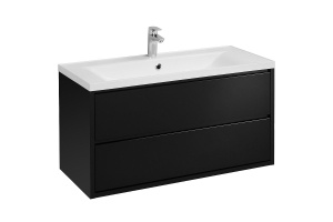 Комплект мебели Aquaton Римини 100 черный глянец - 2