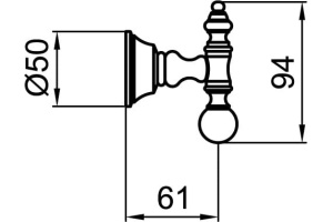 Крючок Webert Karenina КА500401065 бронза - 2