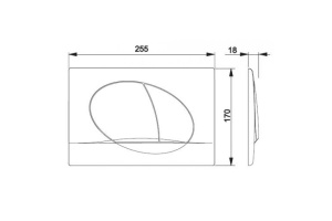 Кнопка смыва Roca Active хром матовая (8901140B2) - 2