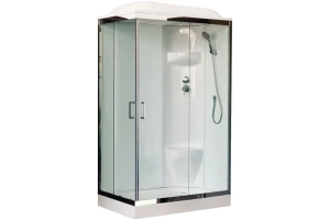Душевая кабина Royal Bath HP 120х80 R стекло прозрачное задняя стенка белая