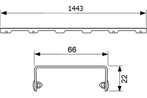 Решетка TECE TECEdrainline Lines 6 015 20 150 см глянцевая - 3