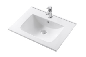 PLATINO База под раковину подвесная с двумя выкатными ящиками, Серый матовый AM-Platino-600-2C-SO-GM-Cer - 3