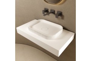 Раковина накладная ABBER Stein 50 белый (AS2602)