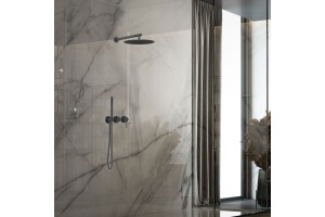 Душевой комплект Vincea Groove с термостатом сталь - 3