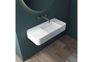 Подвесная раковина Vincea 120х40 белая матовая - 2