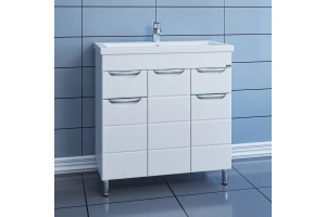 Тумба с раковиной Санта Родос 80 белый