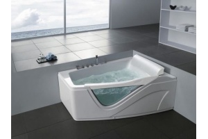 Акриловая ванна Gemy 170х130 с гидромассажем (G9056 B R) - 2