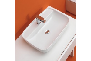 Kerasan Tribeca Раковина накладная , 60х43см, h 150мм с 1 отверстием под смеситель, цвет: белый