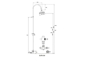 Душевая стойка Cezares Elite (ELITE-CAI-02-Bi) - 2