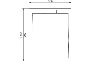 Поддон для душа RGW STL MB 120x80 черный - 3