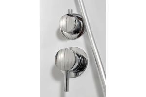 Душевая кабина L 80х80 с гидромассажем, без крыши (L608NGM) - 3