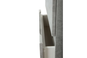 TECHNO Шкаф подвесной, фасады асимметричные, Бетон лофт натуральный 400x300x1600, AM-Techno-1600-AC-SO-LS935-L - 3