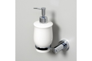 Дозатор для жидкого мыла WasserKraft  хром - белый - 2
