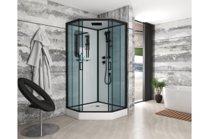 Душевая кабина Niagara Premium NG-6901-01D BLACK 90х90х220 черная - 2