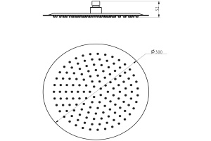 Верхний душ Bien ультратонкий BD34027106 - 3
