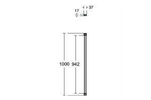 Кронштейн для душевого ограждения Ideal Standard Connect черный (K9380V3) - 3