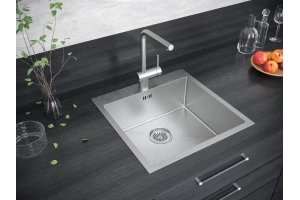 Мойка кухонная Paulmark Kroner 51 брашированная сталь - 3