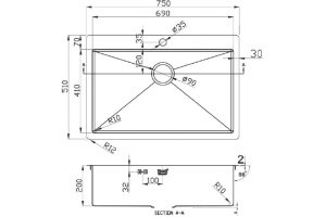 Мойка кухонная Zorg Light ZL R 750510 BRONZE - 2