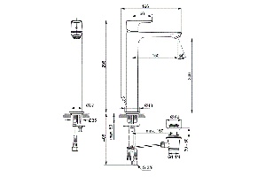 Смеситель для раковины Ideal Standard Connect Air Vessel хром - 2
