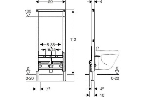 Система инсталляции для биде Geberit Duofix 111.520.00.1 - 2