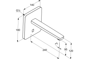 Смеситель для раковины Kludi Zenta 3840205 - 2