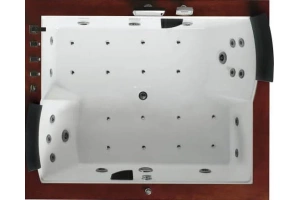 Акриловая ванна Gemy 186х151 с гидромассажем (G9052 II K L)