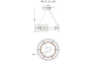 Подвесной светильник Wertmark Patricia WE117.01.303 - 2