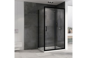 Душевой уголок Abber Schwarzer Diamant 160х100 черный (AG30160BH-S100B-S100B) - 2