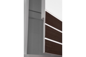 Зеркало-шкаф Stella Polar Алисия 80 белый - темное дерево - 3