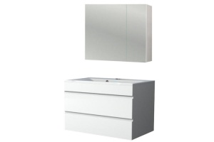 Тумба под раковину подвесная Stella Polar Памелла 70 белая - 3