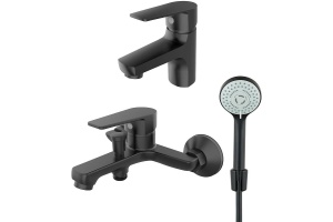 Комплект смесителей Orange Loop черный