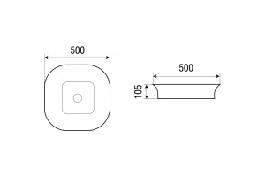 Раковина накладная Weltwasser WW ELBACH 2246 50 белый (10000003836) - 2