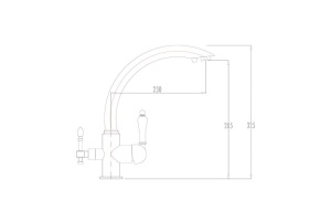 Смеситель для кухонной мойки  KAISER Vincent (31244) - 2