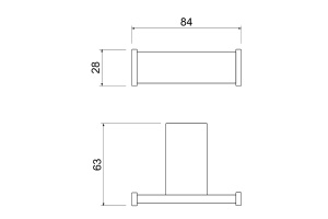Крючок двойной Timo Torne хром - 2