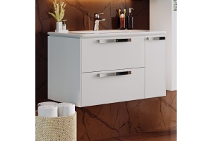 Тумба для комплекта Roca Lago 80 белый глянец