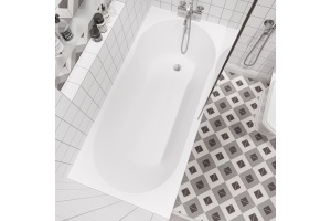 Акриловая ванна STWORKI Хельсинки 150x70 с каркасом, прямоугольная, российская, пристенная, встраиваемая - 2