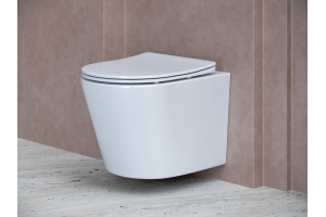 Унитаз подвесной Ceramica Nova Balearica Rimless CN6000 белый - 2