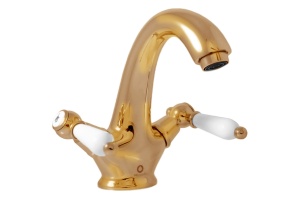 Смеситель для раковины Rav Slezak Morava retro золото