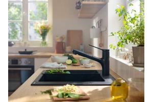 Смеситель для кухни Hansgrohe Zesis M33 с вытяжным душем черный матовый - 3