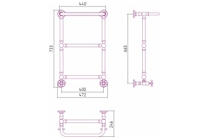 Полотенцесушитель водяной ДР 