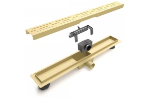 Душевой лоток Esbano Meta 70 золото матовый - 2