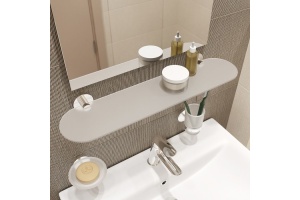 Полка Iddis Sena SENSSG0i44 матовое стекло - 2