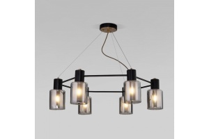 Подвесная люстра Eurosvet Notion 70219/6 черный/античная бронза - 2