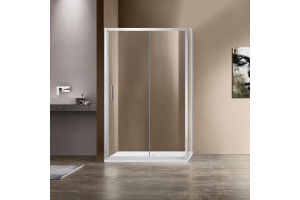 Душевой уголок Vincea Garda 150х90 хром стекло прозрачное