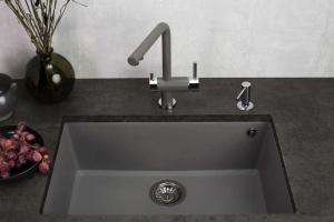 Мойка кухонная Omoikiri Tedori 66-U платина - 2