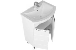 Тумба под раковину Санта Родос 60 белый - 2