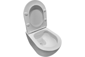 Подвесной унитаз Vincea Esse белый матовый с сиденьем микролифт - 2