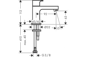 Кран для холодной воды Hansgrohe Vernis Shape хром - 2
