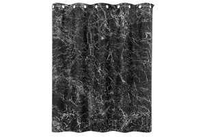Штора для ванной WasserKraft Aland 200x200 белый - черный